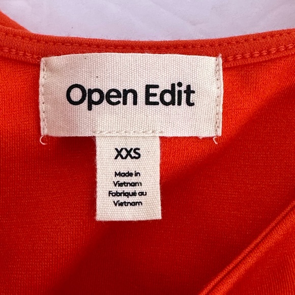 NWT Open Edit Scoop Neck Midi Dress, Size XXS - Picture 6 of 10